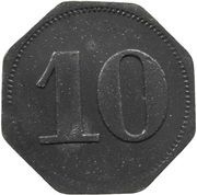 10 Pfennig - Eslarn Hans Müller, Germany,  reverse image