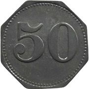 50 Pfennig - Eslarn Hans Müller, Germany,  reverse image