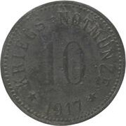 10 Pfennig - Feucht, Germany, 1917 reverse image
