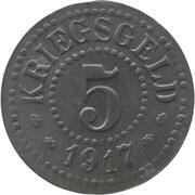 5 Pfennig - Feuchtwangen, Germany, 1917 reverse image