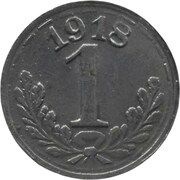 1 Pfennig - Frankenthal, Germany, 1918 reverse image