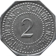 2 Pfennig - Freising-München Anton Schlüter obverse image