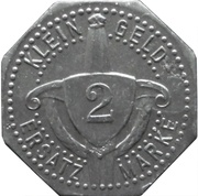 2 Pfennig - Freising-München Anton Schlüter, Germany,  reverse image