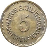 5 Pfennig - Freising Anton Schlüter Motorenfabrik obverse image