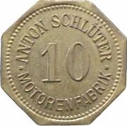 10 Pfennig - Freising Anton Schlüter Motorenfabrik obverse image