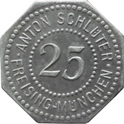 25 Pfennig - Freising-München Anton Schlüter obverse image