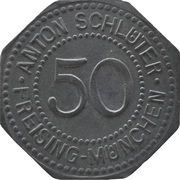 50 Pfennig - Freising-München Anton Schlüter obverse image