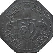 50 Pfennig - Freising-München Anton Schlüter, Germany,  reverse image