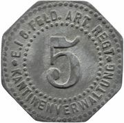 5 Pfennig - Fürth Kantinenverwaltung obverse image