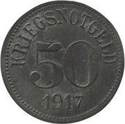 50 Pfennig - Fürth in Bayern, Germany, 1917 reverse image