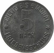 5 Pfennig - Garmisch, Germany, 1917 reverse image