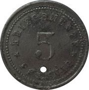 5 Pfennig - Geiselhöring, Germany, 1918 reverse image