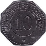 10 Pfennig - Germersheim, Germany, 1917 reverse image