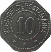 10 Pfennig - Germersheim, Germany, 1917 reverse image