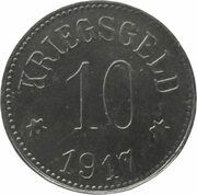 10 Pfennig - Gerolzhofen, Germany, 1917 reverse image
