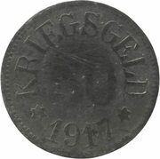 50 Pfennig - Gerolzhofen, Germany, 1917 reverse image