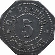 5 Pfennig - Grafenau Gg. Haering obverse image