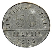 50 Pfennig - Grafenau Papierfabrik Elsenthal, Germany, 1920 reverse image
