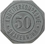50 Pfennig - Grafenwöhr Arbeiterkompagnie obverse image