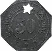 50 Pfennig - Grafenwöhr Uebungsk. F. Fahnenjunker und Off. Asp., Germany,  reverse image