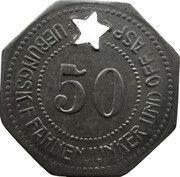 50 Pfennig - Grafenwöhr Uebungsk. F. Fahnenjunker und Off. Asp. obverse image