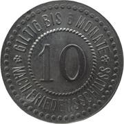 10 Pfennig - Grafing, Germany, 1917 reverse image