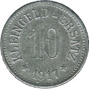 10 Pfennig - Gunzenhausen, Germany, 1917 reverse image