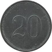 20 Pfennig - Gunzenhausen, Germany, 1917 reverse image