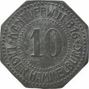10 Pfennig - Hammelburg Kant. Verw. II B. 16 obverse image