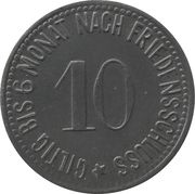 10 Pfennig - Hammelburg, Germany, 1917 reverse image