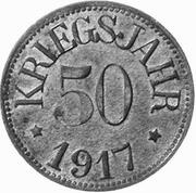 50 Pfennig - Hassfurt, Germany, 1917 reverse image