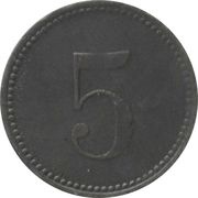 5 Pfennig - Hersbruck, Germany, 1917 reverse image