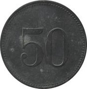 50 Pfennig - Hersbruck, Germany, 1917 reverse image