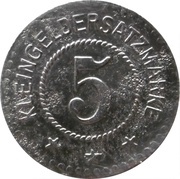 5 Pfennig - Hilpoltstein August Hoffmann, Germany,  reverse image
