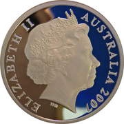 5 Dollars - Elizabeth II 4th Portrait - Year of the Surf Lifesaver - Silver Proof obverse image