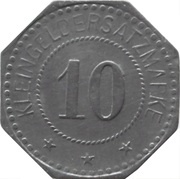 10 Pfennig - Hilpoltstein Aug. Hoffmann Gemischtes Warengeschäft, Germany,  reverse image