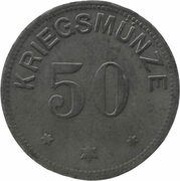 50 Pfennig - Höchstädt a. D., Germany, 1917 reverse image