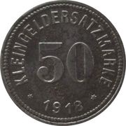 50 Pfennig - Hof, Germany, 1918 reverse image