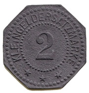 2 Pfennig - Ingolstadt K. Hauptlaboratorium, Germany,  reverse image