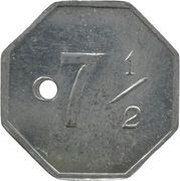 7½ Pfennig - Ingolstadt G.G.F., Germany,  reverse image