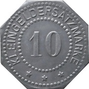 10 Pfennig - Ingolstadt K. Hauptlaboratorium, Germany,  reverse image