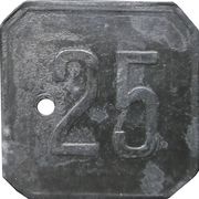25 Pfennig - Ingolstadt G.G.F., Germany,  reverse image