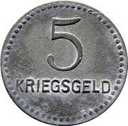 5 Pfennig - Kaiserslautern, Germany, 1917 reverse image