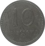 10 Pfennig - Kaiserslautern, Germany, 1917 reverse image