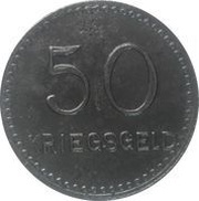 50 Pfennig - Kaiserslautern, Germany, 1917 reverse image