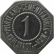 1 Pfennig - Karlstadt am Main Portland Cementfabrik obverse image