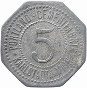 5 Pfennig - Karlstadt am Main Portland Cementfabrik obverse image