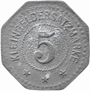 5 Pfennig - Karlstadt am Main Portland Cementfabrik, Germany,  reverse image