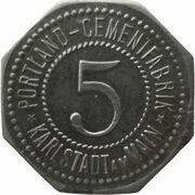 5 Pfennig - Karlstadt am Main Portland Cementfabrik obverse image