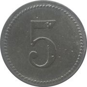 5 Pfennig - Karlstadt, Germany, 1917 reverse image